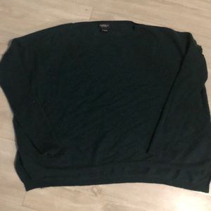 Cashmere Forest Green Lord and Taylor Boxy Sweater